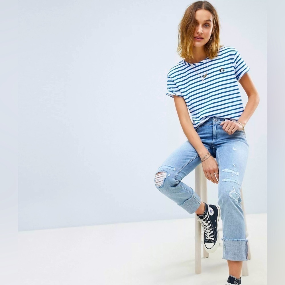 Scotch & Soda Maison Scotch Supreme Boyfriend Ripped Jeans